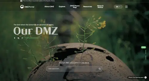 dmz-portal Screenshot of the official DMZ portal dmz.go.kr