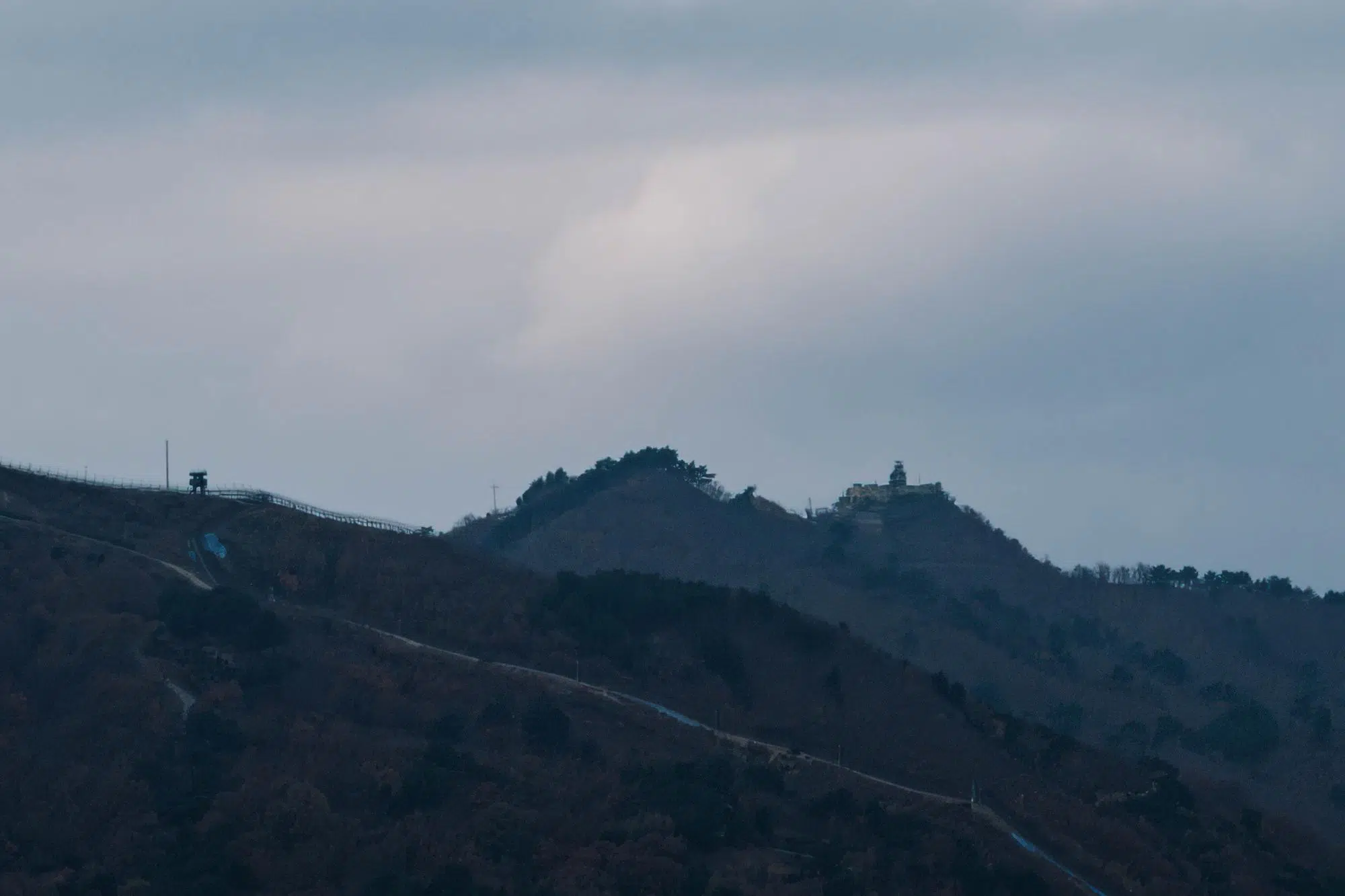 east-front-korea-dmz-goseong-2024 The DMZ north of Goseong Observatory (November 2024).