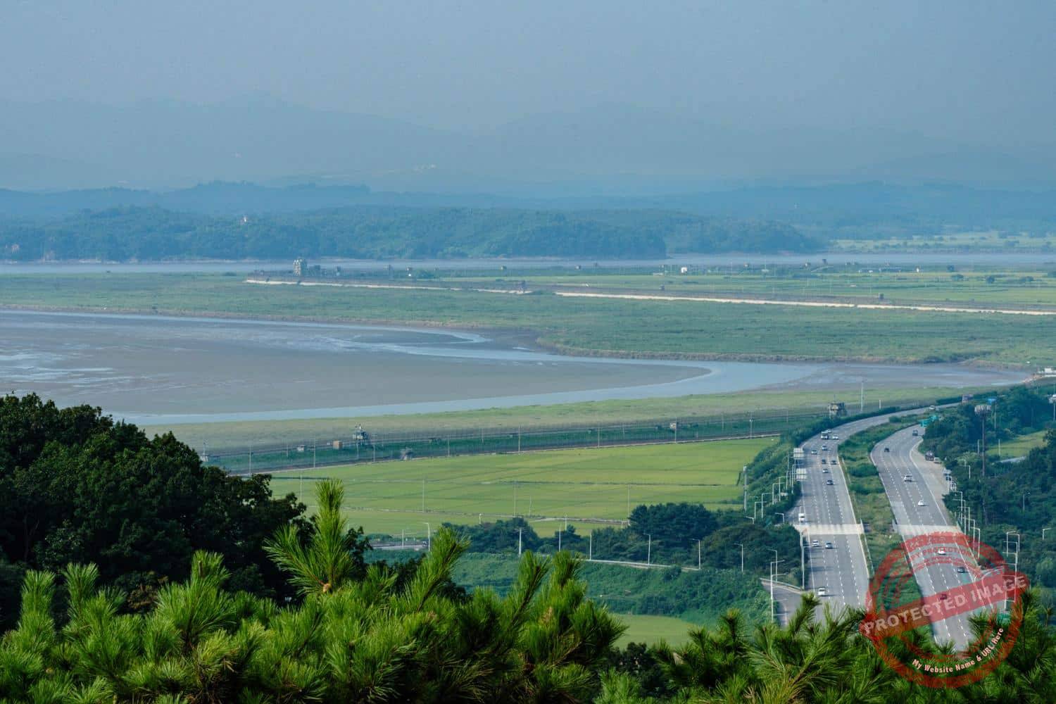 jayuro-202409 Jayu-ro, as seen from the Odusan Unification Observatory (September 2024).