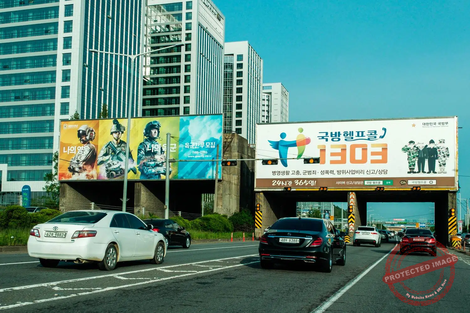 jayuro-anti-tank-obstacle-goyang The Goyang anti-tank obstacle on Jayu-ro just before entering Seoul (May 2025).