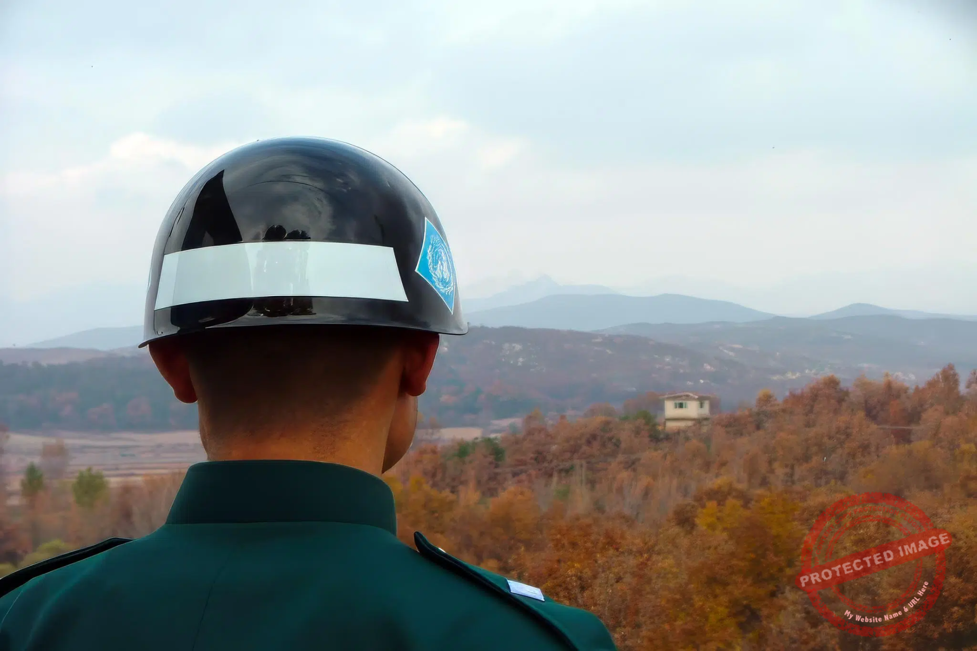 South Korean coast guards monitor the activity of Chinese and unflagged fishing vessels in North Korean waters off Yeonpyeong Island (March 2025).