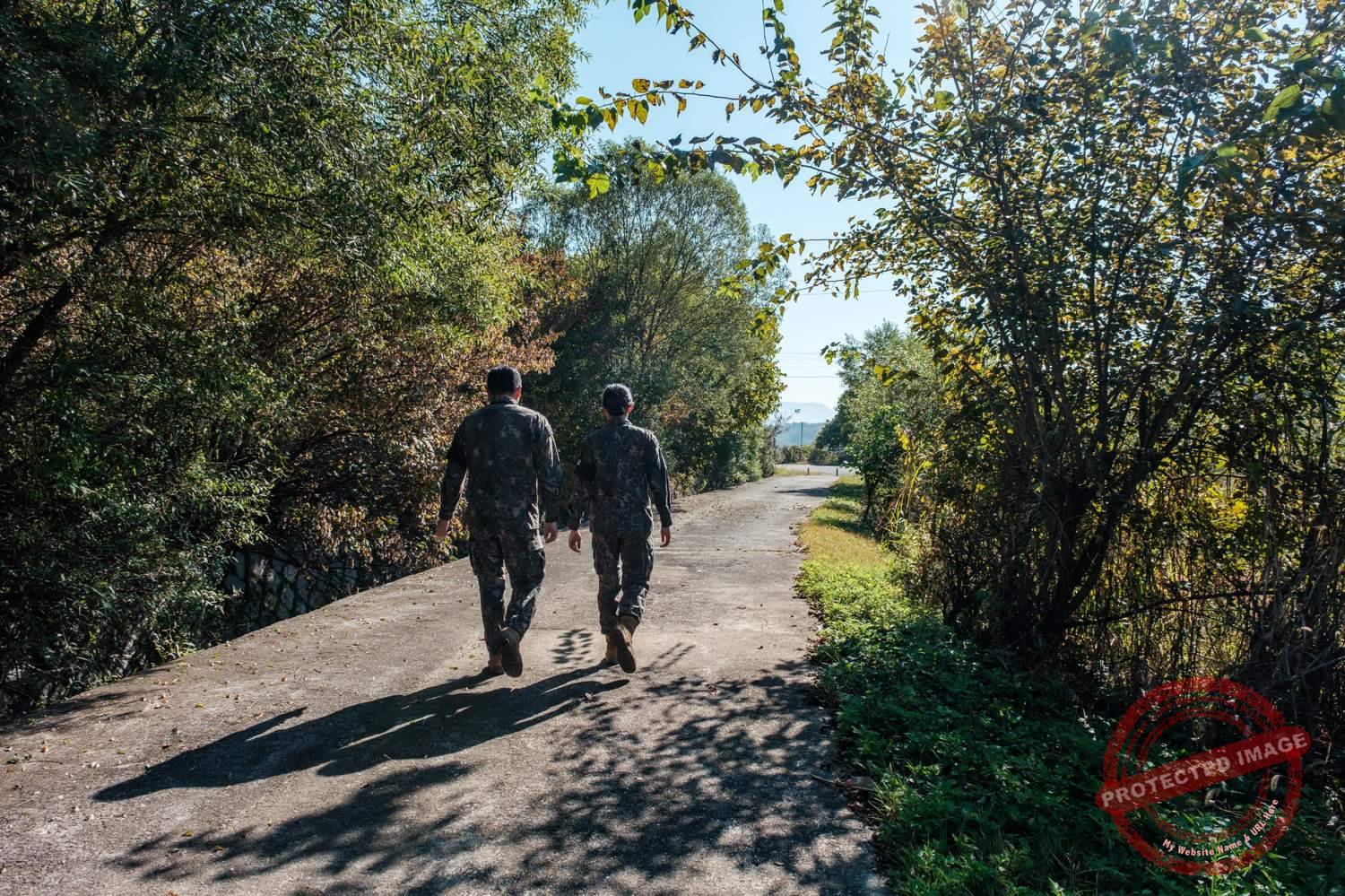 military-escort-yeoncheon South Korean military personnel escort the author to the January 21, 1967 Infiltration incident monument in Yeoncheon.
