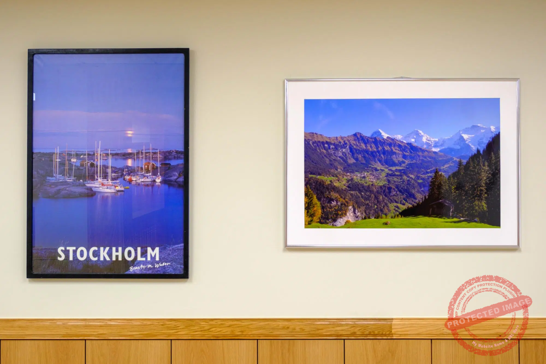 Posters remind Swedish and Swiss soldiers of home in the Neutral Nations Supervisory Commission Camp mess (October, 2024).