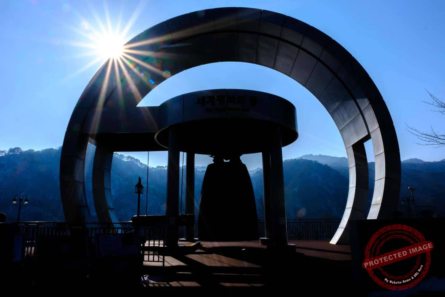peace-dam-bell-korea The World Peace Bell, on the top of the Peace Dam (February 2025).