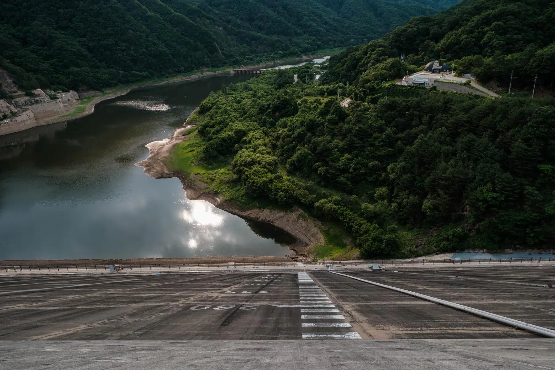 peace-dam-korea-north-side The north side of South Korea's Peace Dam, seen from the top (June 2026).